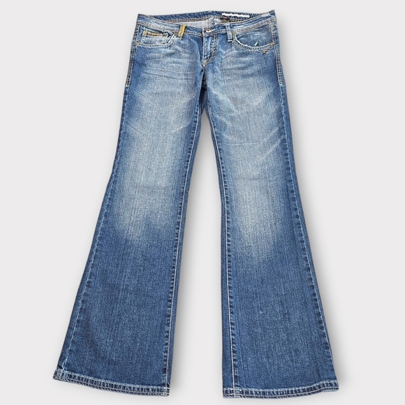 Vintage Y2k Buffalo David Bitton Embroidered Bootcut Scandal Jeans - Picture 2 of 14